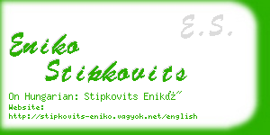 eniko stipkovits business card